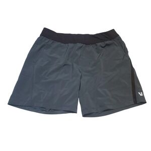 VUORI Draft Shorts Mens Large Charcoal Gray 6.5" Inseam Training Running V375